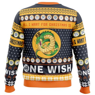 A Very Shenron Christmas DBZ PC men sweatshirt BACK mockup - Dragon Ball Z Gifts