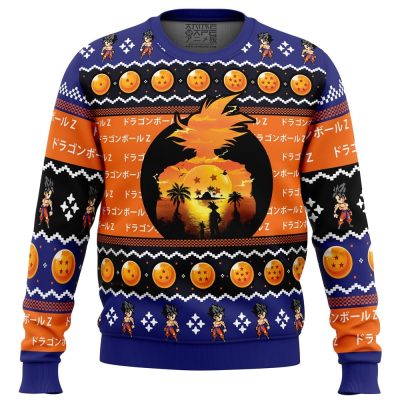 Beautiful Sunset DBZ PC men sweatshirt FRONT mockup - Dragon Ball Z Gifts