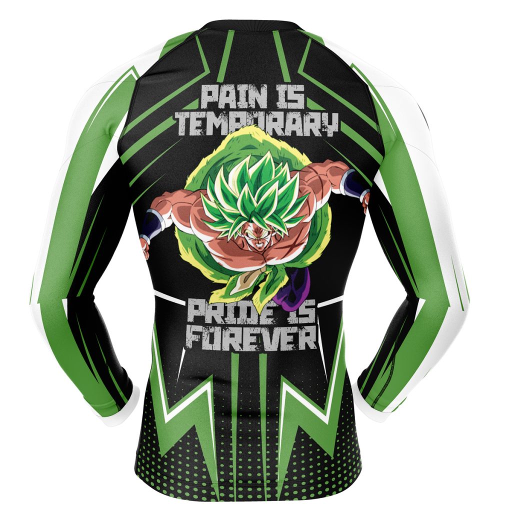 Broly Compression Shirt Rash Guard back - Dragon Ball Z Gifts