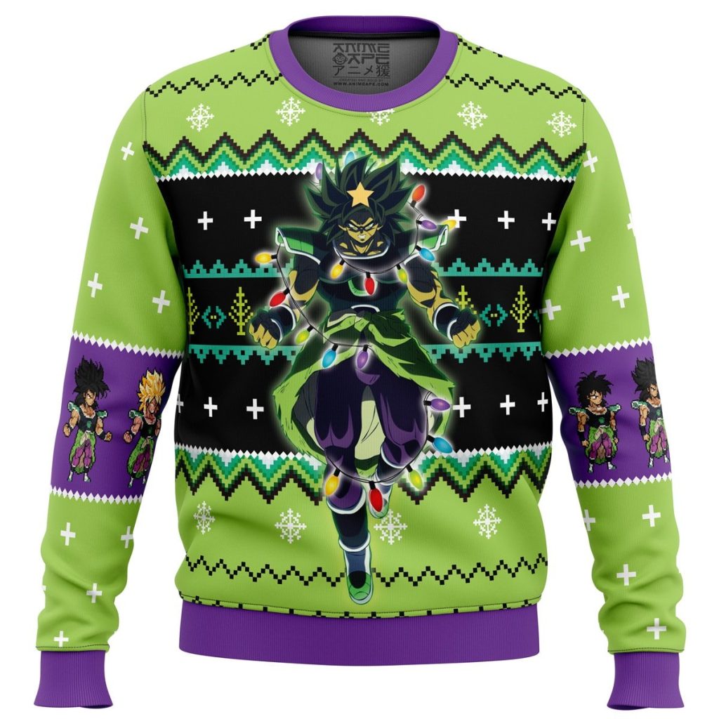 Broly Sweater front - Dragon Ball Z Gifts