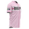 Bulma Pink DBZ AOP Baseball Jersey SIDE Mockup - Dragon Ball Z Gifts