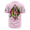 Bulma Pink DBZ AOP Baseball Jersey AOP Baseball Jersey BACK Mockup - Dragon Ball Z Gifts