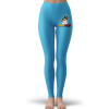 DBZ Cute Baby Goku Crying Adorable Candy Blue Yoga Pants - Dragon Ball Z Gifts