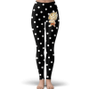 DBZ Goku Chibi Polka Dot Stylish Black White Yoga Pants - Dragon Ball Z Gifts