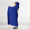 DBZ Goku Wisdom Logo Blue Orange Hooded Blanket sub - Dragon Ball Z Gifts