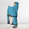 Dragon Ball Android 18 Krillin First Love Fight Hooded Blanket 2 side - Dragon Ball Z Gifts