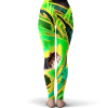 Dragon Ball Broly Charged Up Dokkan Art Dope Yoga Pants Back - Dragon Ball Z Gifts