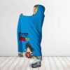 Dragon Ball Classics Young Goku Charging Off Hooded Blanket 2 side - Dragon Ball Z Gifts