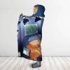 Dragon Ball Closing Behind The Scenes Bulma Hooded Blanket 2 side - Dragon Ball Z Gifts