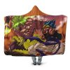 Dragon Ball Gogeto Super Saiyan God Vs Brolly Hooded Blanket - Dragon Ball Z Gifts