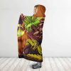 Dragon Ball Gogeto Super Saiyan God Vs Brolly Hooded Blanket 2 side - Dragon Ball Z Gifts