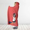 Dragon Ball Maid Outfit Launch With Kintoun Hooded Blanket 2 side - Dragon Ball Z Gifts