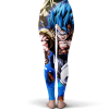 Dragon Ball Super Broly Movie Gogeta Blue Cool Leggings Back - Dragon Ball Z Gifts