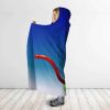 Dragon Ball Super Saiyan 4 Vegeta With Jacket Hooded Blanket 2 side - Dragon Ball Z Gifts