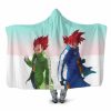 Dragon Ball Super Saiyan God Goku Vegeta Hooded Blanket - Dragon Ball Z Gifts