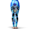 Dragon Ball Super Vegeta SSGSS Blue All Over Print Leggings Back - Dragon Ball Z Gifts