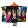 Dragon Ball Super Zamasu Arc Main Characters Hooded Blanket - Dragon Ball Z Gifts