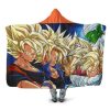 Dragon Ball The Saiyan Team Featuring Piccolo Hooded Blanket - Dragon Ball Z Gifts