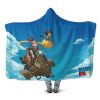 Dragon Ball Young Goku Bulma Into The Sky Hooded Blanket 1 - Dragon Ball Z Gifts