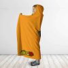 Dragon Ball Young Goku Hanging Upside Down Cool Hooded Blanket 2 side - Dragon Ball Z Gifts