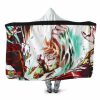 Dragon Ball Z Broly Pov Beatdown By Son Goku Hooded Blanket - Dragon Ball Z Gifts