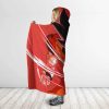 Dragon Ball Z Epic Goku Release Of Kaio Ken Hooded Blanket 2 side - Dragon Ball Z Gifts