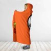 Dragon Ball Z Goku Wisdom Kanji Orange Awesome Hooded Blanket 2nd mockup - Dragon Ball Z Gifts