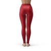 Dragon Ball Z Krillin Tacos Red Yoga Pants BACK MOCKUP - Dragon Ball Z Gifts