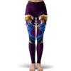 Dragon Ball Z Majin Vegeta Attacks Purple Smoke Yoga Pants - Dragon Ball Z Gifts