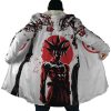 Goku Red Instinct Dragon Ball Z AOP Hooded Cloak Coat NO HOOD Mockup - Dragon Ball Z Gifts