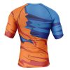 Goku Short Sleeve Rash Guard back - Dragon Ball Z Gifts