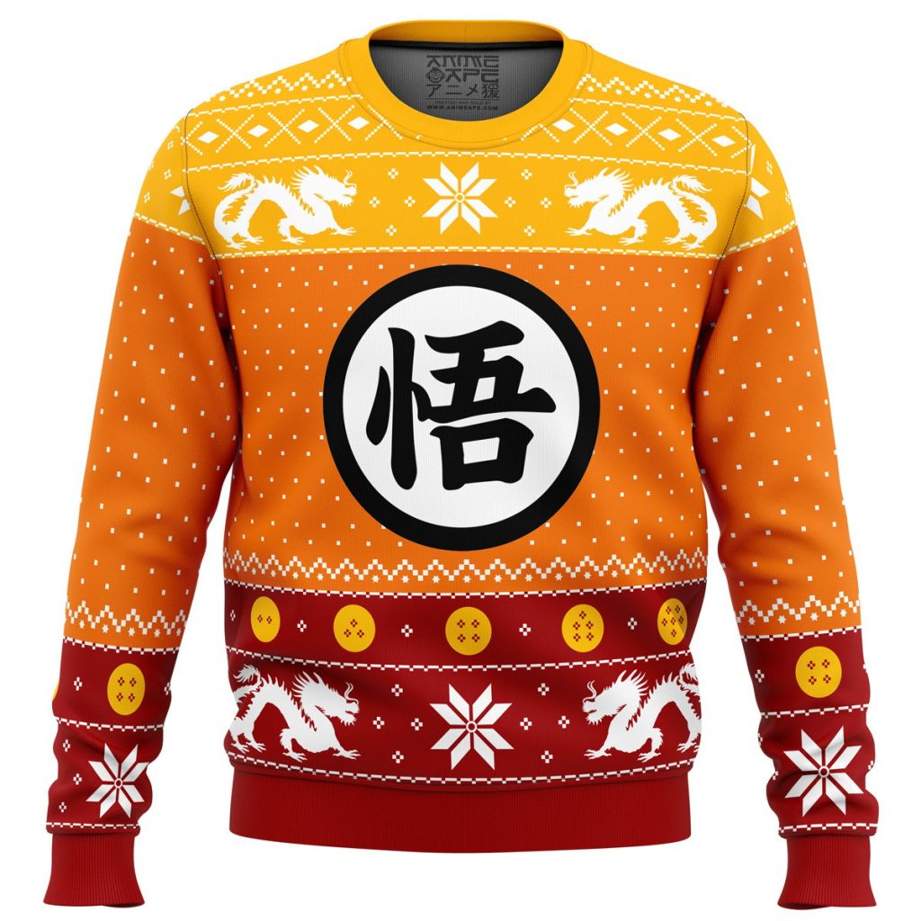 Guko Christmas Dragon Ball Z men sweatshirt FRONT mockup - Dragon Ball Z Gifts