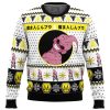 Kid Buu Face DBZ Ugly Christmas Sweater FRONT mockup - Dragon Ball Z Gifts