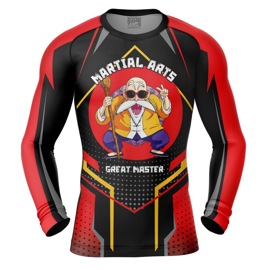 Master Roshi Compression Shirt Rash Guard front - Dragon Ball Z Gifts