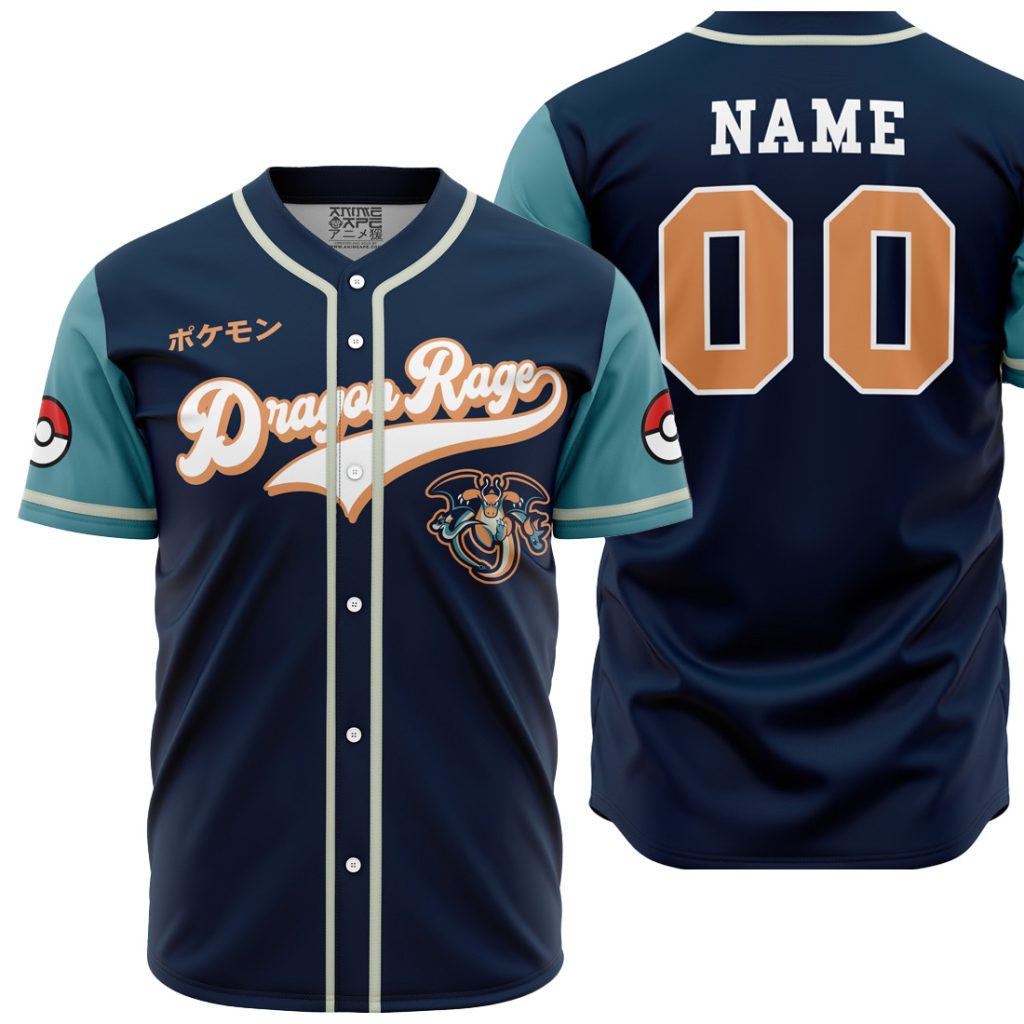 Personalized Dragon Rage P AOP Baseball Jersey MAIN Mockup 1 - Dragon Ball Z Gifts