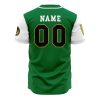 Personalized Dragonzords Green PR AOP Baseball Jersey BACK Mockup - Dragon Ball Z Gifts