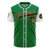 Personalized Dragonzords Green PR AOP Baseball Jersey FRONT Mockup - Dragon Ball Z Gifts