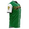 Personalized Dragonzords Green PR AOP Baseball Jersey SIDE Mockup - Dragon Ball Z Gifts