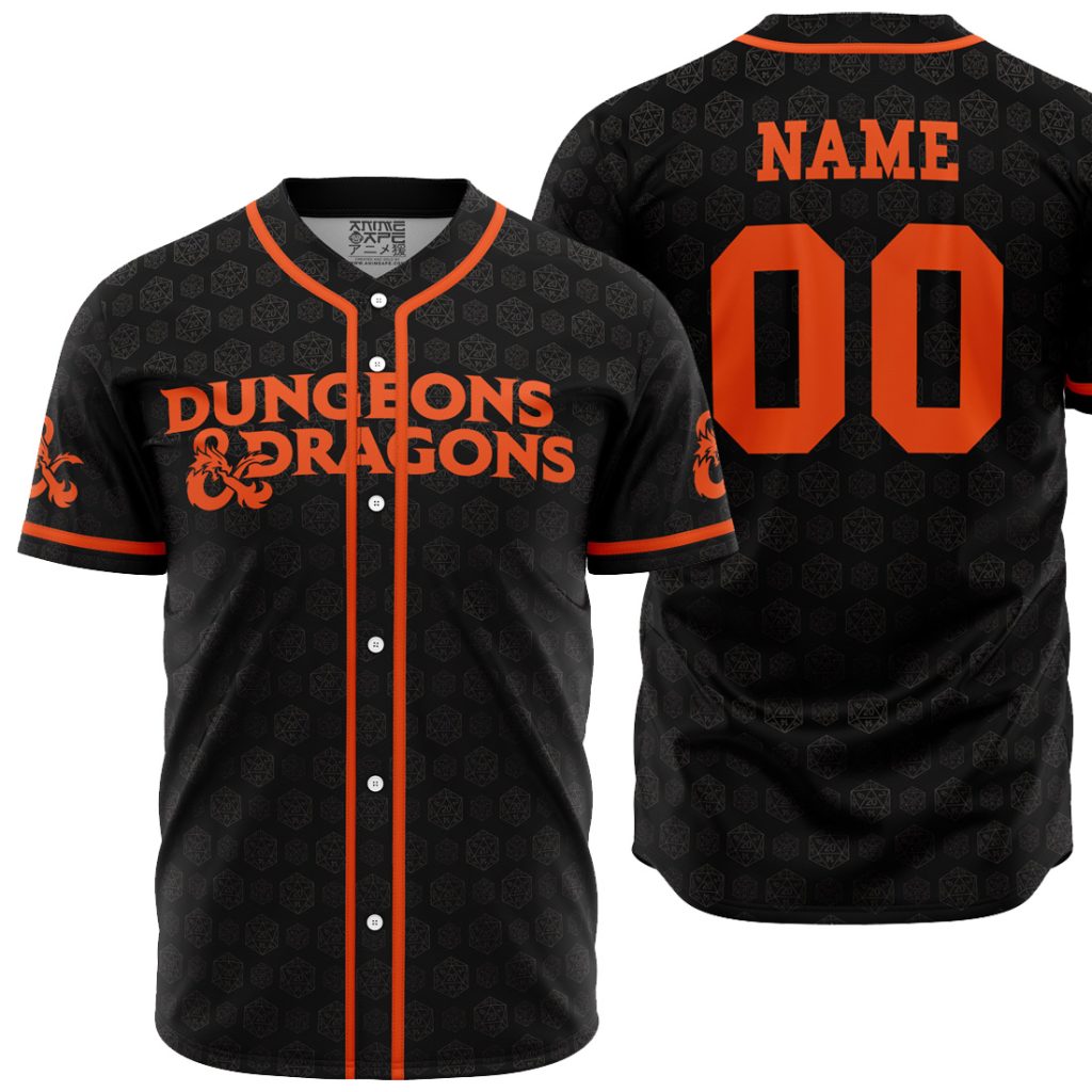 Personalized Dungeons Dragons AOP Baseball Jersey MAIN Mockup - Dragon Ball Z Gifts