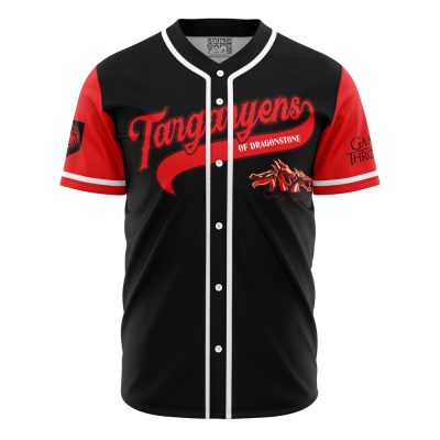 Personalized Targaryens of Dragonstone GOT AOP Baseball Jersey FRONT Mockup - Dragon Ball Z Gifts