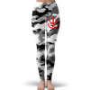 Saiyan Royal Family Symbol Camouflage Black White Yoga Pants - Dragon Ball Z Gifts