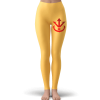 Saiyan Royal Family Symbol Sunny Yellow Cool Leggings - Dragon Ball Z Gifts