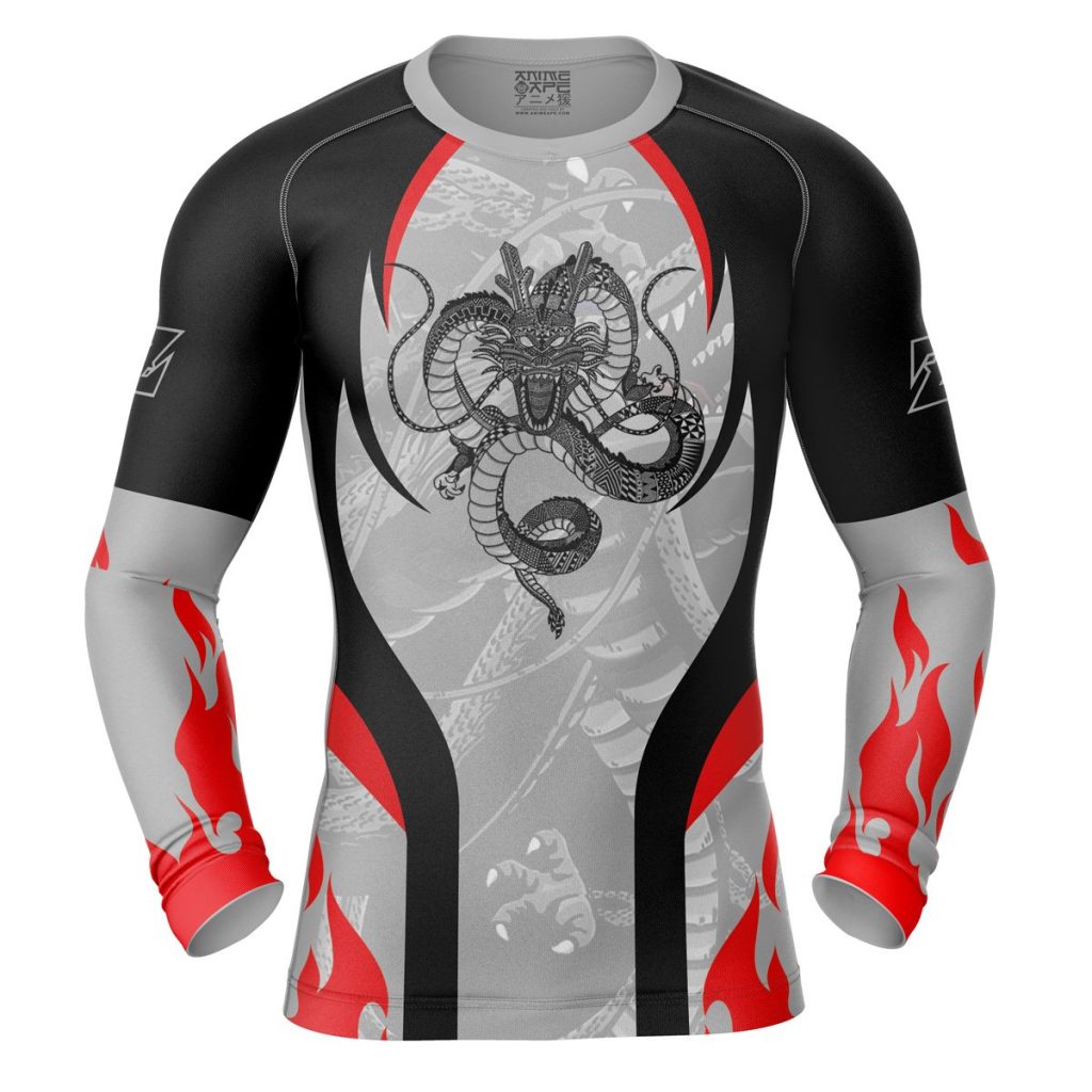 Shenron Compression Shirt Rash Guard front - Dragon Ball Z Gifts