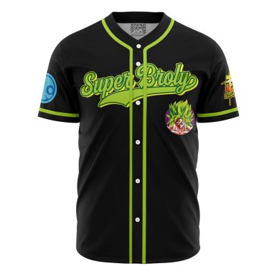 Super Broly DBZ AOP Baseball Jersey FRONT Mockup - Dragon Ball Z Gifts