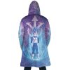 Trippy Astral Vegeta AOP Hooded Cloak Coat BACK Mockup - Dragon Ball Z Gifts