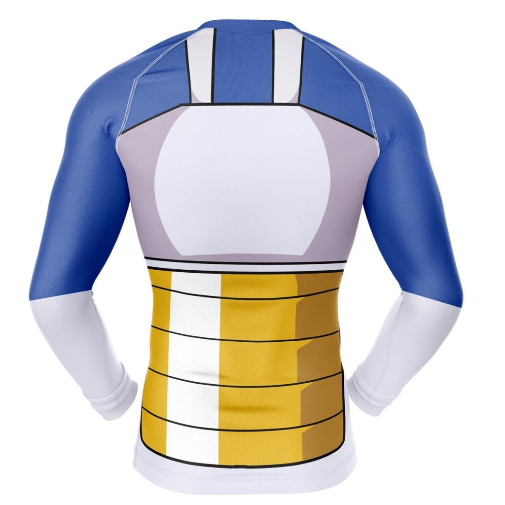 Vegeta Compression Shirt Rash Guard back - Dragon Ball Z Gifts