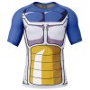 Vegeta Short Sleeve Rash Guard front - Dragon Ball Z Gifts