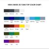 tank top color chart - Dragon Ball Z Gifts